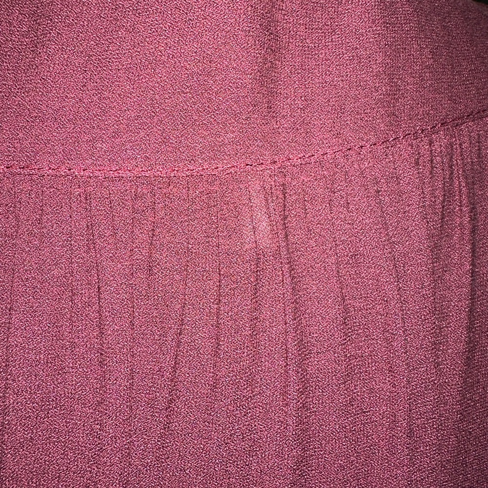 Free People Tiered Flowy Peasant Style Burgundy top size XS - Picture 12 of 13